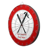 Jeu De Fléchettes Baseball croisé chauves-souris et casquette noir,  (Devant droit)