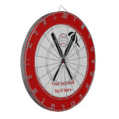 Jeu De Fléchettes Baseball croisé chauves-souris et casquette noir,  (Devant gauche)