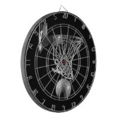 Jeu De Fléchettes Basket-ball noir et blanc (Devant gauche)