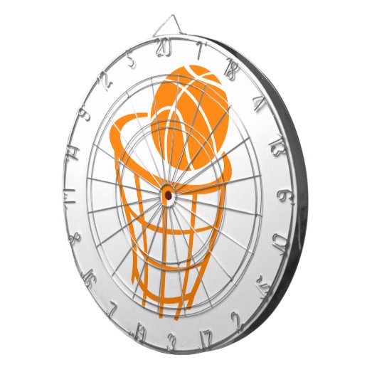 Jeu De Fléchettes Basket-ball orange (Devant droit)