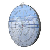 Jeu De Fléchettes Bateau à voile en mer, Nautique, ciel d'eau bleu (Devant droit)