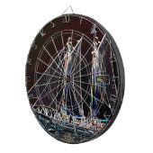 Jeu De Fléchettes Bateau à voile - Photo Abstraite (Devant droit)