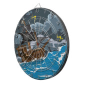 Jeu De Fléchettes Bateau pirate dans la tempête (Devant droit)