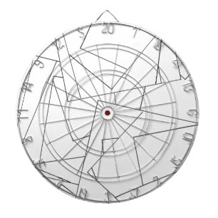 Jeu De Fléchettes Bauhaus moderne et design géométrique noir et blan