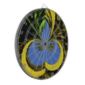 Jeu De Fléchettes Beau Beau Art Sud-Africain Jaune et Bleu (Devant gauche)