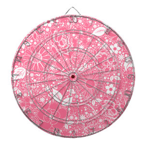 Jeu De Fléchettes Beautés botaniques rose pâle
