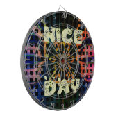 Jeu De Fléchettes Beautiful have a Nice Day Text Print vecteur (Devant gauche)