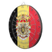 Jeu De Fléchettes Belgium Flag & COA (Devant droit)