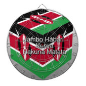 Jeu De Fléchettes Belle Belle Cube Kenyane Drapeau avec salutation (Devant)