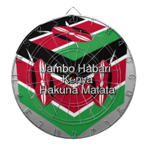 Jeu De Fléchettes Belle Belle Cube Kenyane Drapeau avec salutation