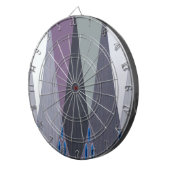 Jeu De Fléchettes Belle impression Extraordinaire Chevron Design Art (Devant droit)