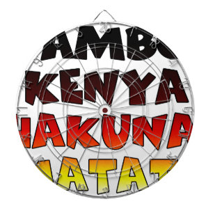 Jeu De Fléchettes Belle Jambo Kenya Hakuna Matata Art Lovely