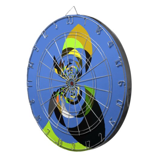 Jeu De Fléchettes Belle silhouette féminine colorée illustrations (Devant droit)