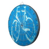 Jeu De Fléchettes Bicyclette Bleu Blanc, Vélos Bicyclette Signal (Devant droit)