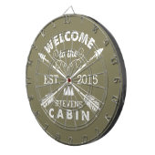 Jeu De Fléchettes Bienvenue au Cabine | Flèches rustiques personnali (Devant droit)