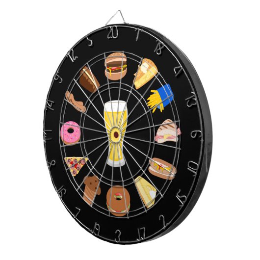 Jeu De Fléchettes Bière et collations - Mancave Aliments graphiques  (Devant droit)