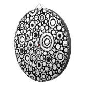 Jeu De Fléchettes Black Dots & Circles Grid + your backgr. & (Devant droit)