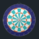 Jeu De Fléchettes Blanc, Orange, Turquoise Et Marine<br><div class="desc">Jeu De Cible de flechettes Blanc,  Orange,  Turquoise Et Bleu Marine,  Dont 6 Darts En Laiton</div>