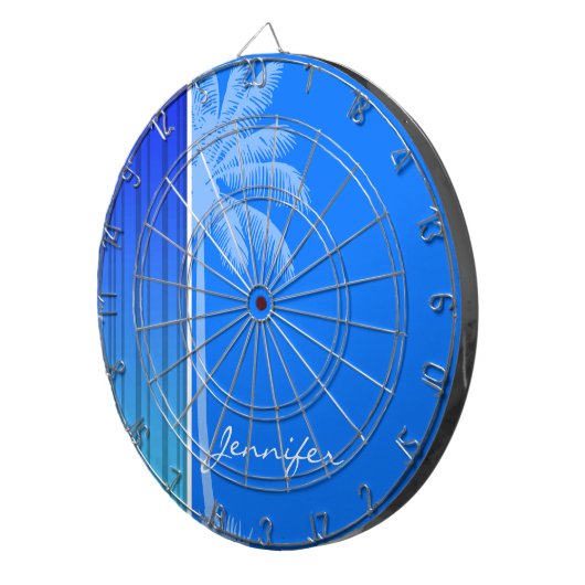 Jeu De Fléchettes Bleu Électrique, Rayures Verticales ; Bande ; Palm (Devant droit)