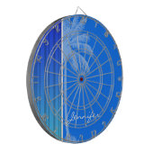 Jeu De Fléchettes Bleu Électrique, Rayures Verticales ; Bande ; Palm (Devant gauche)