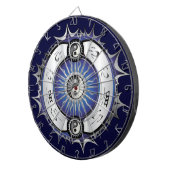 Jeu De Fléchettes Bleu électrique Yin Yang (Devant droit)