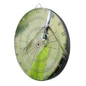 Jeu De Fléchettes Bleu libellule sur une feuille verte (Devant droit)