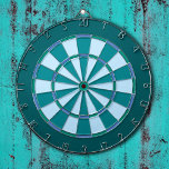 Jeu De Fléchettes bleu turquoise<br><div class="desc">Tableau de fléchettes bleu et vert cool.</div>