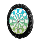 Jeu De Fléchettes Bleu Vert Noir Et Blanc (Devant droit)