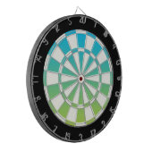 Jeu De Fléchettes Bleu Vert Noir Et Blanc (Devant gauche)