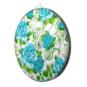 Jeu De Fléchettes Blue Roses White (Devant droit)