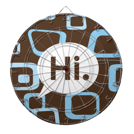 Jeu De Fléchettes Bonjour . Cage en métal (Devant)