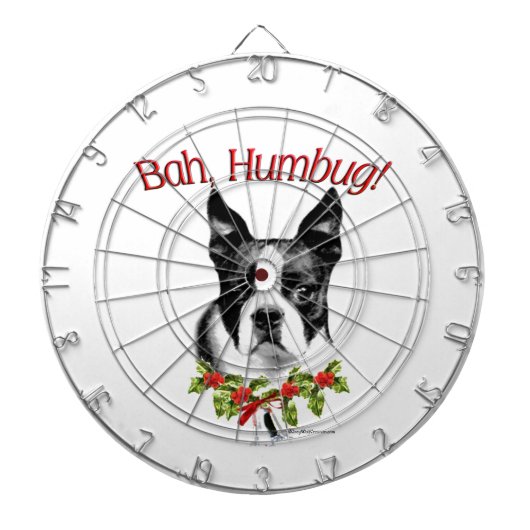 Jeu De Fléchettes Boston Terrier Bah Humbug (Devant)