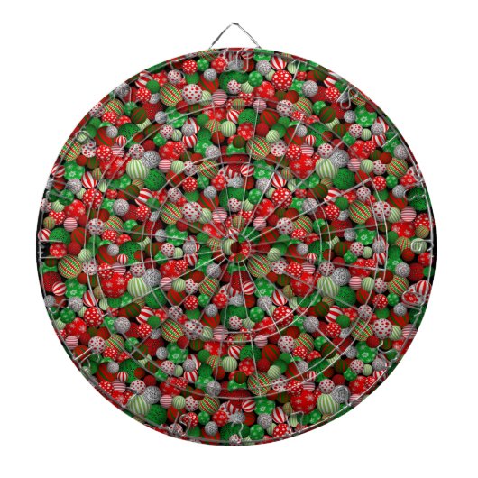 Jeu De Fléchettes Boules de Noël 3D (Devant)