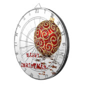 Jeu De Fléchettes Boules de Noël rouges décoratives (Devant droit)