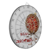 Jeu De Fléchettes Boules de Noël rouges décoratives (Devant gauche)
