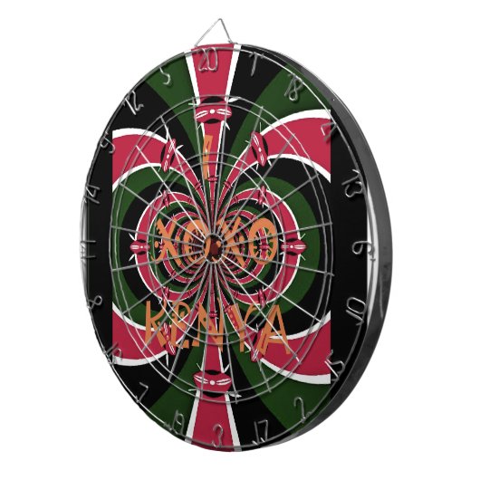 Jeu De Fléchettes Cadeau de voyage kenyan - Conception de câblage et (Devant droit)