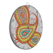 Jeu De Fléchettes Cadeaux à la menthe orange jaune moderne (Devant gauche)