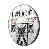 Jeu De Fléchettes Cadeaux de chats noirs (Devant droit)