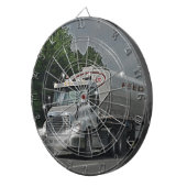 Jeu De Fléchettes Camion gris de réservoir d'alimentation de bétail (Devant droit)