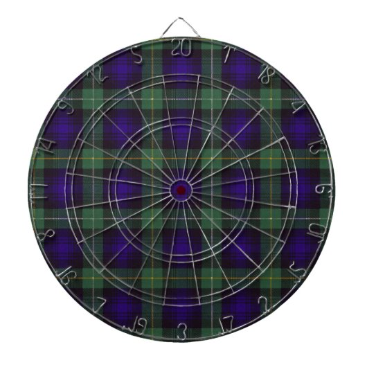 Jeu De Fléchettes Campbell de tartan d'écossais d'Argyll (Devant)