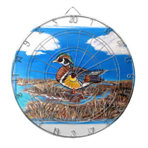 JEU DE FLÉCHETTES CANARD BOISÉ