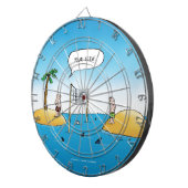 Jeu De Fléchettes Caricature amusante de Shark Volleyball (Devant droit)