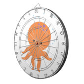 Jeu De Fléchettes Caricature de la pieuvre mignonne (Devant droit)