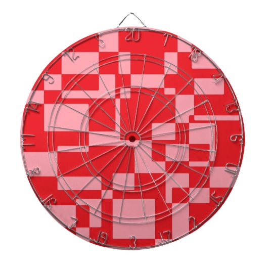 Jeu De Fléchettes Carré rose rouge (Devant)