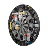 Jeu De Fléchettes Carte de circuit noir (Devant droit)