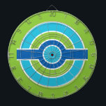 Jeu De Fléchettes Carte de fléchettes personnalisée Blue / Green Cir<br><div class="desc">Add your own text / image if you wish. Lac my store for more items with this design.</div>