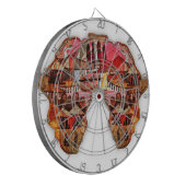 Jeu De Fléchettes Carte de l'Afrique : Célébrer la saison avec la cu (Devant gauche)