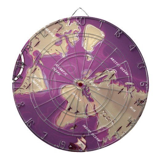 Jeu De Fléchettes Carte du monde (Devant)