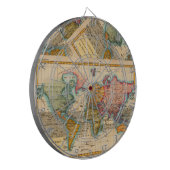 Jeu De Fléchettes Carte du monde 1700s Antique Continents (Devant gauche)