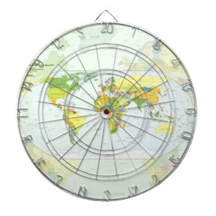 Jeu De Fléchettes Carte du monde Atlas Poster Politique : Décoration